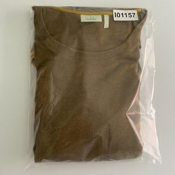 LOGO Lounge by Lori Goldstein Knit Top Godets Contrast Lace Tunic Size 1X Green - Picture 10 of 10